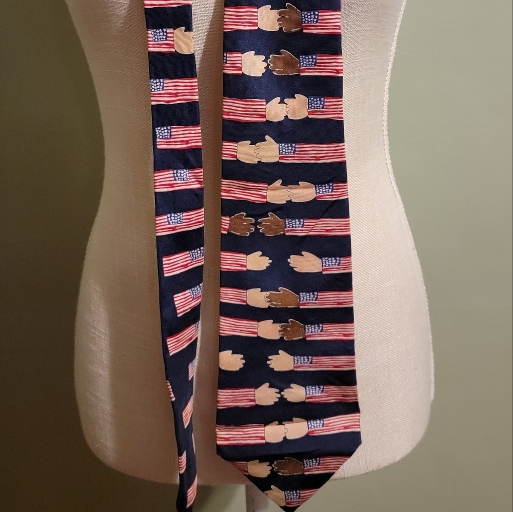 Men's Save the Children Necktie Collection Navy Flags Gift